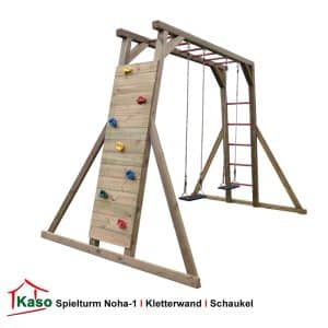 Spielturm Noha-1 mit Kletterwand und Schaukel