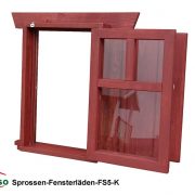 Sprossenfenster FS5-K Skand. Rot