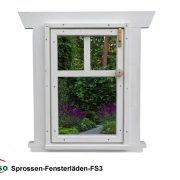 Sprossen-Fenster FS3 in Weiss für Spielhäuser